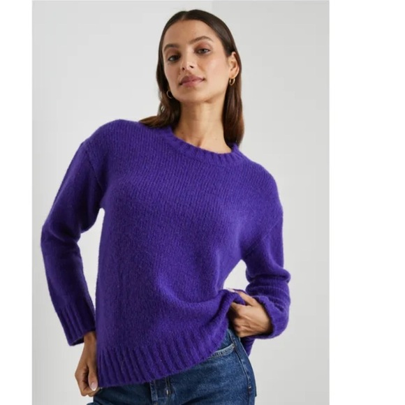 Rails extra fine merino/alpalca sweater/purple/size small - Picture 2 of 12